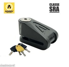 Bloque disque Antivol Auvray DK-14  Classe SRA Moto scooter quad homologué  SRA