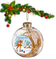 boule de noël 8 cm