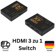 HDMI Switch Splitter 4K Câble 3in1 Commutateur Répartition Adaptateur Ultra Hdcp