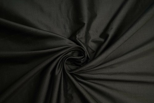 Soie sauvage noire - soie,