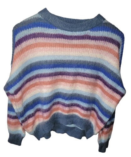 Boho fuzzy mohair sweater wool - fuzzy,