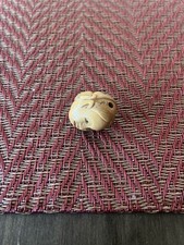 3 Face “wood” Netsuke Vintage Antique Signed