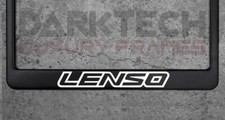 Lenso Wheels License Plate Frame | Black Metal | Street Racing Performance USA