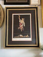 NUDISM RAFAEL SANZIO Madonna Italian Renaissance Woman Fire Gold Ripple Frame
