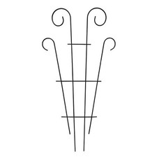 Cage sur pied �� fleurs en