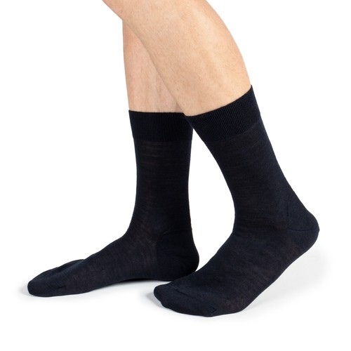 Chaussettes courtes lisses - , en