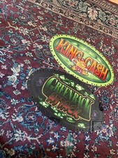 2 IGT Slot Machine Topper INSERTS KING CASH GREENBACK  ATTACK