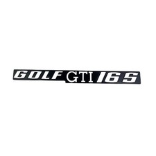 Volkswagen - Golf I - Logo de coffre Golf GTI 16S lettrage blanc - Finition comp