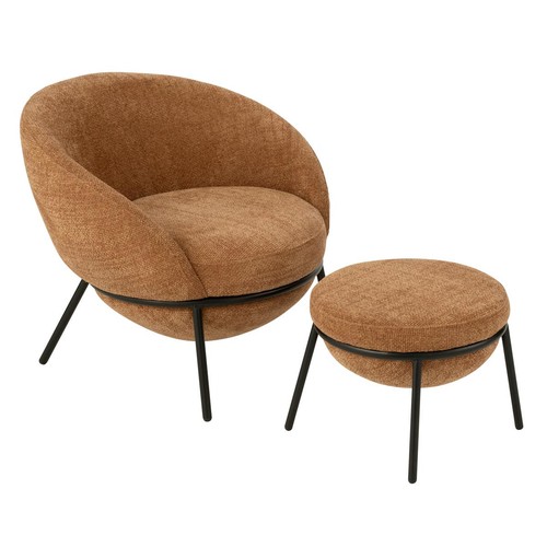 Fauteuil design repose pieds - fauteuil, &