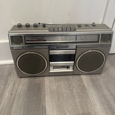 Vintage Panasonic RX-5030 AM/FM Radio Cassette Tape Deck Boombox LED Meter WORKS