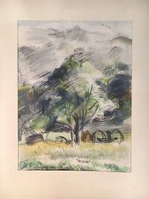 Aquarelle D'France - Paysage