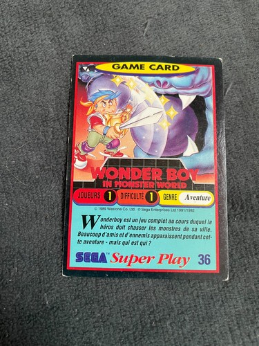 Panini game card sega super - panini,