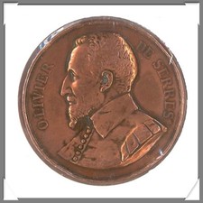FRANCE - Médaille - OLIVIER DE SERRES - CUIVRE