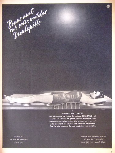 Publicité dunlopillo - publicitÉ,