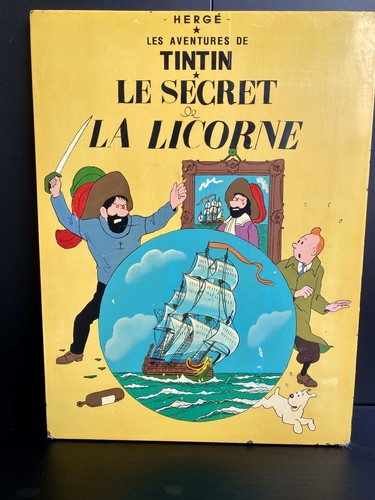 Tintin plaque laquée - plaque, 40x30cm