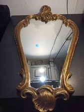 Miroir ancien mural en bronze