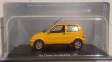 FIAT CINECENTO SPORTING 500 1994 NOREV 1/43 YELLOW - SEALED BOX CLOSED, NEW
