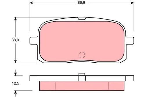 Plaquettes frein gdb3225 - plaquettes, de