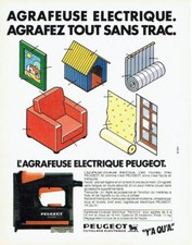 Advertising 087 1985 Peugeot Electric Stapler Tools
