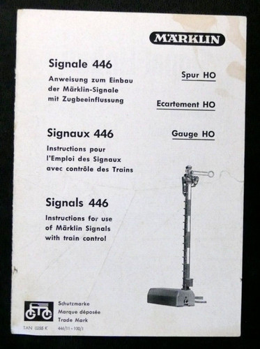 Märklin notice - ho, :