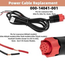 000-14041-001 HDS/Elite/Hook Power Cable for Lowrance HDS Elite FS Ti2 Hook