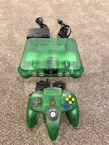 Nintendo n64 jungle green - nintendo, 64
