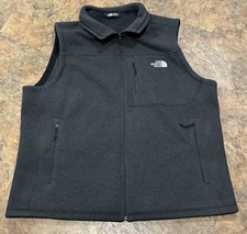 The North Face Men’s Fleece Vest XXL Gray Full Zip High Loft Lining Warm FA17