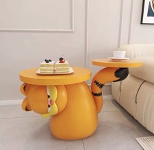 Table Basse Design Garfield - Double Plateau-Deco Geek/Kawaii Pièces Unique