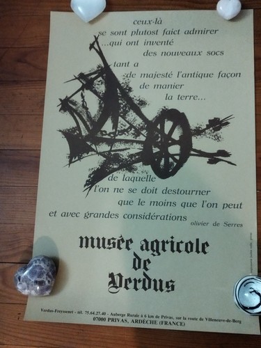 Affiche vintage ardèche - ardèche,