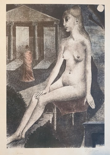 Paul delvaux sérigraphie - delvaux,