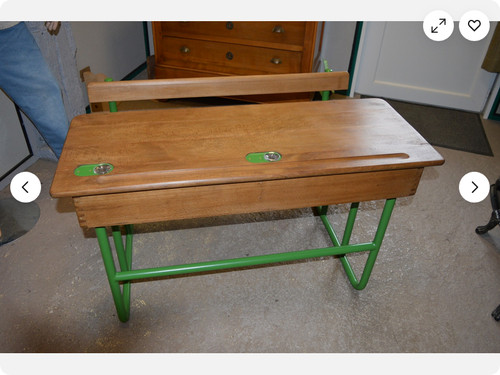 Pupitre ecolier ancien 2 - pupitre,