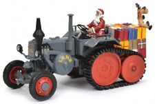SCHUCO - Tracteur sur chenilles LANZ BULLDOG avec le Père Noël et des cadeaux...