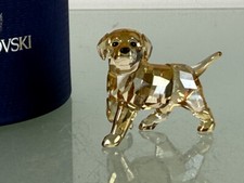 Swarovski 1142824 Golden Retriever chiot debout 4,5 cm. Emballage d'origine e...