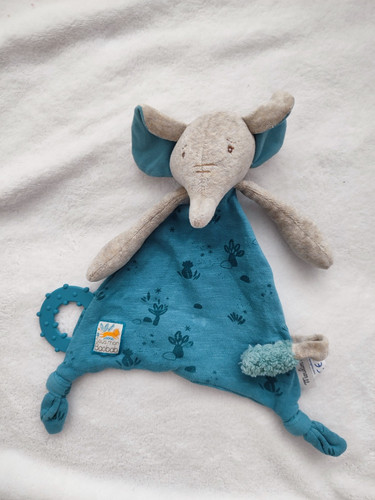 Doudou plat éléphant moulin - doudou,