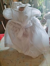 poupée robe ancienne coton et broderie  SFBJ  jumeau unis France Bru ANTIC DRESS