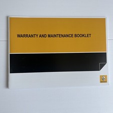 Renault Clio Service History Book Blank For All Models