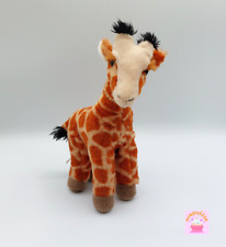 Peluche doudou girafe marron