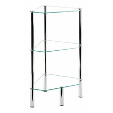 Étagère d'Angle en Verre