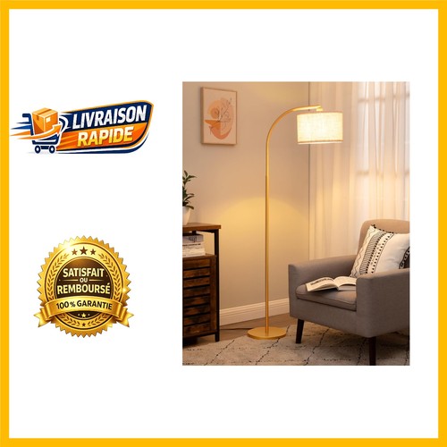 Lampe arc dorée - lampe, cm