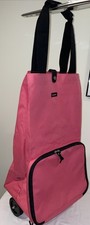 Reisenthel Foldable Fold Down Wheels Mini Maxi Trolley Shopping Bag Travel Pink