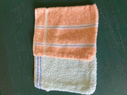 Gants toilette bleu et - gants,