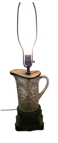 Vintage cut glass pitcher - vintage,