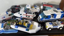 Lego City Police Vehicles Boat City Bulk Lot Minifigures Incomplete Cars Robbers