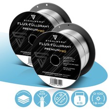 Fil de soudage MIG MAG Fil fourré E71T-GS Ø 0,8 mm/1 kg 2 X D100 Rouleau NoGas