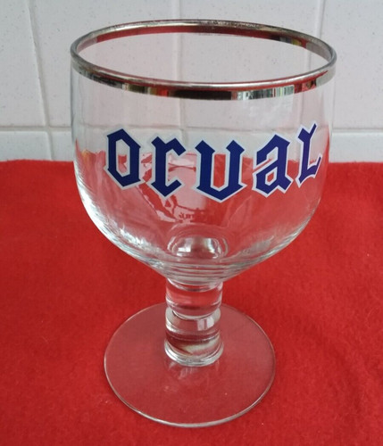 Ancien verre bière orval - ancien, d'orval