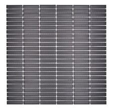 Carreaux En Céramique Mosaïque Rétro Années 50 60 Noir Mat | 10 Matrices