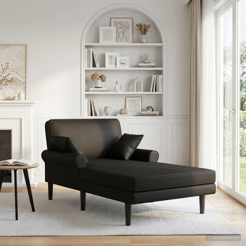 Chaise longue simili cuir - chaise,