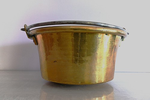 Chaudron cuivre jaune - cuivre,