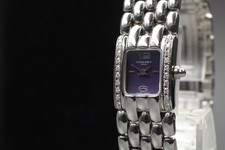 Montre Femme CHAUMET Khesis Navy Dial Diamonds Bezel SS Quartz 17 mm Swiss Made