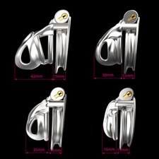Stainless Steel Male Chastity Device Chastity Cage Men Metal Locking Rings